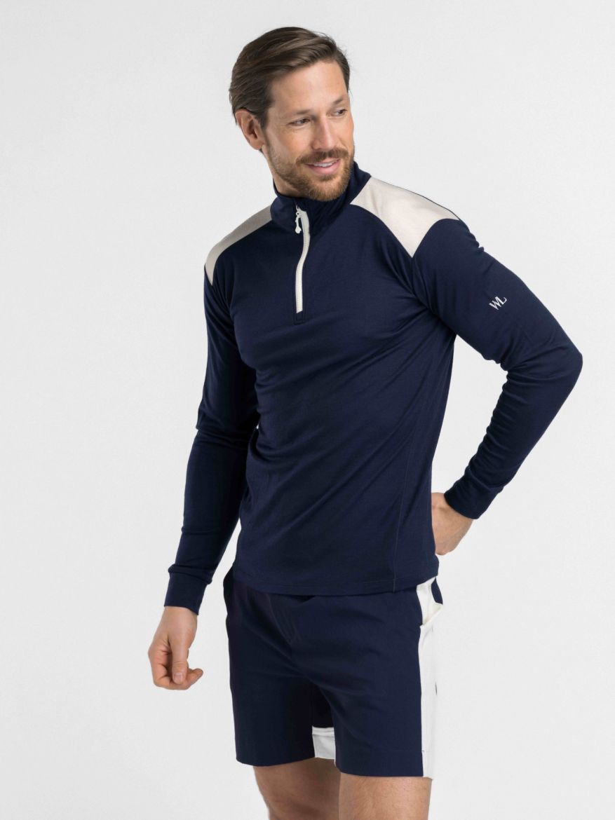 Bilde av WoolLand Namsen top Blue Ink